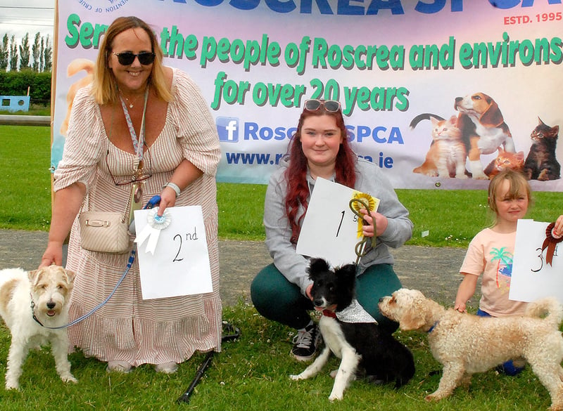 Class 7 - 1st - Aoife Keeshan & Willow 2nd - Tina Collins & Millie 3rd - Millie Hutchinson & Toby (Photo PJ Wright)