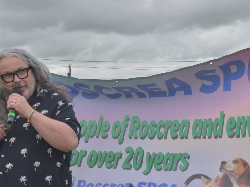 Fr Lorcan blessing the animals at 2026 Roscrea SPCA Dog Show