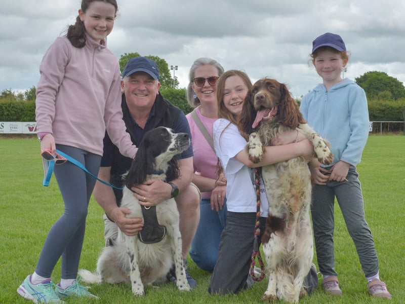 Pictured at the Roscrea SPCA Dog Show are the Donnelly Family. Photo: Seamus Costello