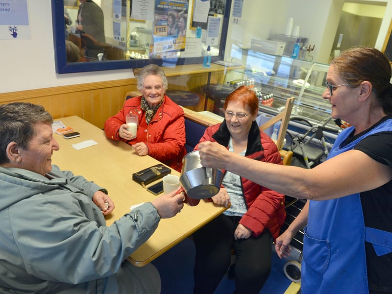 Susan Dugan was delighted to be back with her regular customers on Church Street after lockdown restrictions were eased in 2020.