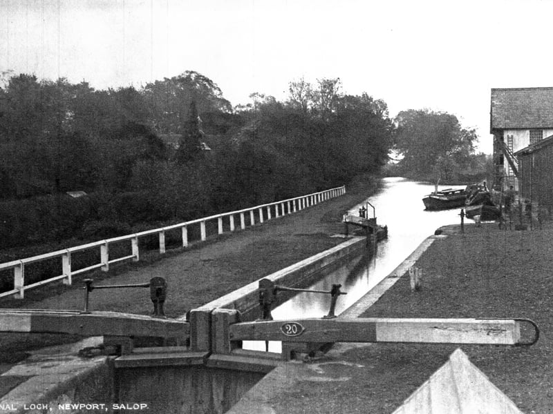 Newport's canal lock, number 20, is pictured in 1910 with the warehouse that once stood opposite what is now Cosy Hall. The larger warehouse was later dismantled in the 1970s and re-erected at Blists Hill Museum, where it became the carpenters' shop. Do you remember the old warehouse, or did you ever visit it at Blists Hill?