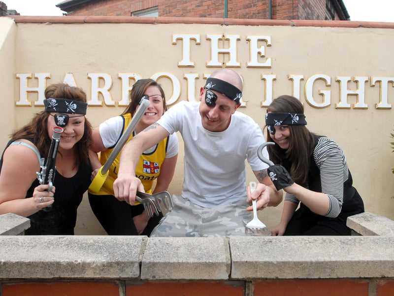 Ruth Hedley from Harbour Lights was holding a barbecue with a pirate theme for charity in 2009. Pictured far left is the late Karen Ratcliffe, who was honoured at the Best of South Tyneside Awards in April 2022.
