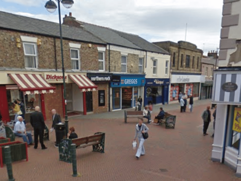 It was a busy day in 2009 when this Google Maps scene was recorded, showing Ethel Austin, Dicksons and Northern Rock as well as Valentes.