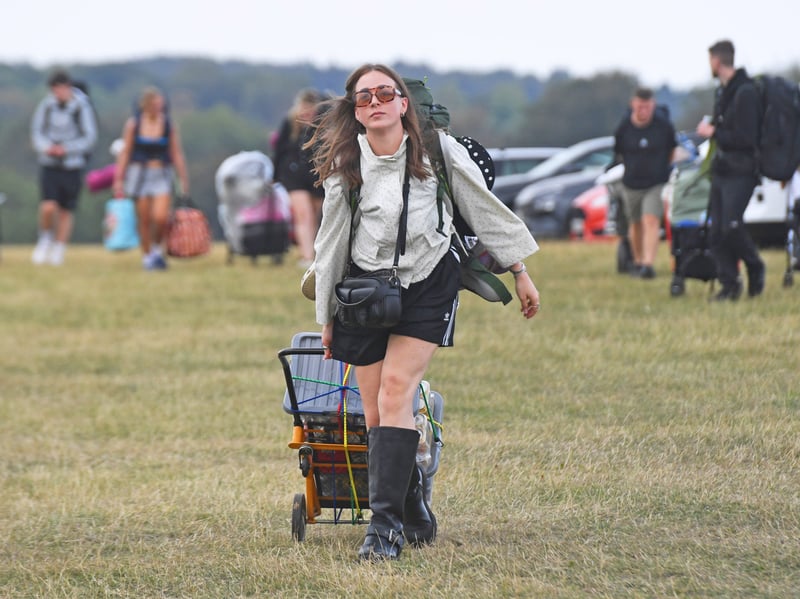 Boots were the sensible choice, with rain forecast all weekend 