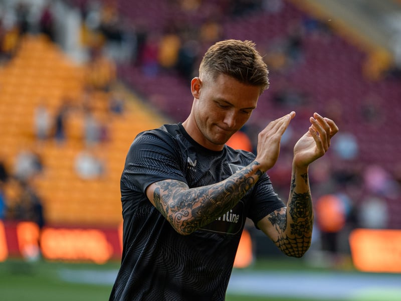 The full-back missed the game against Norwich with a knee issue picked up in training, but it’s unclear how serious the problem is.