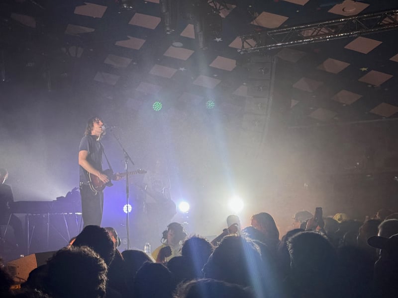 The crowd sang along to every word.