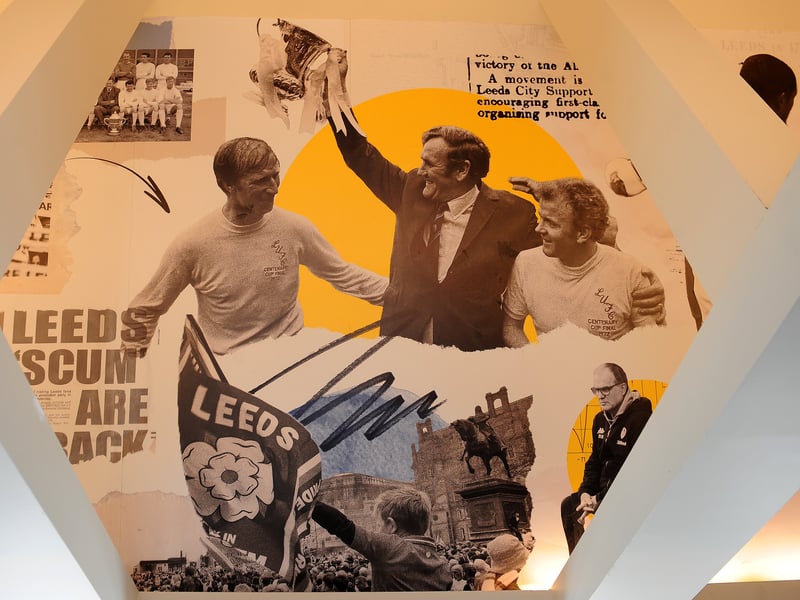 Iconic moments on the ceiling.