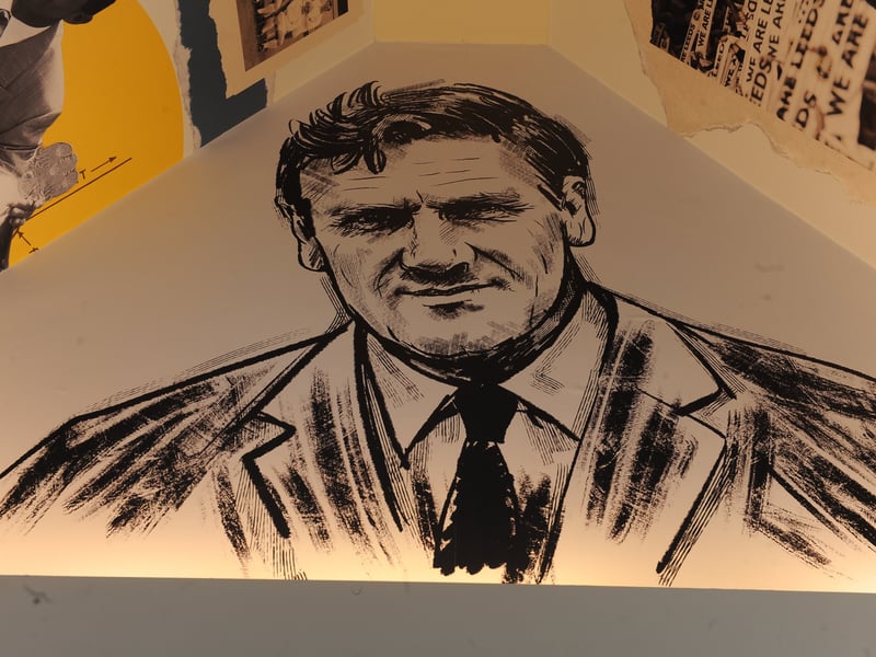 Don Revie himself in the mezzanine.