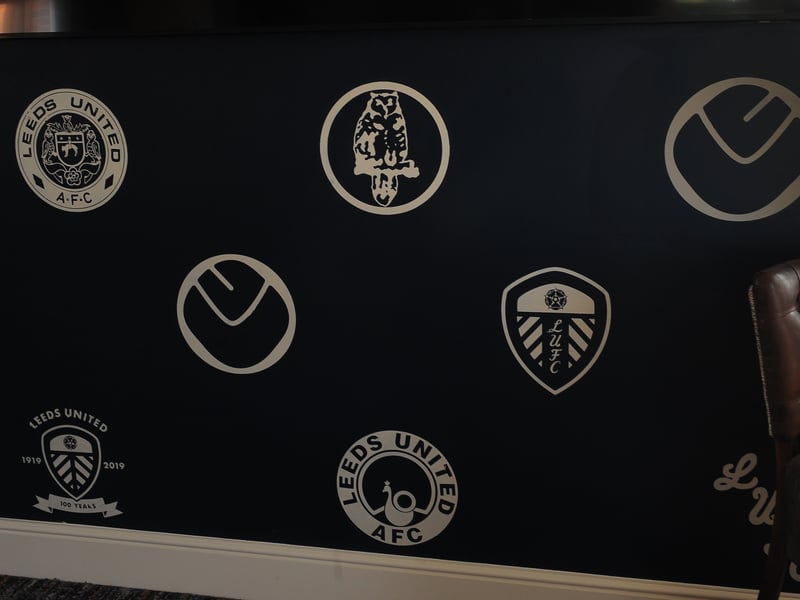Leeds United badges through the years.