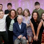 Frank Farren with his grandkids