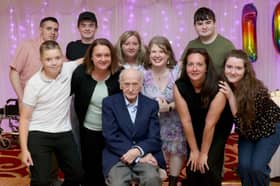 Frank Farren with his grandkids