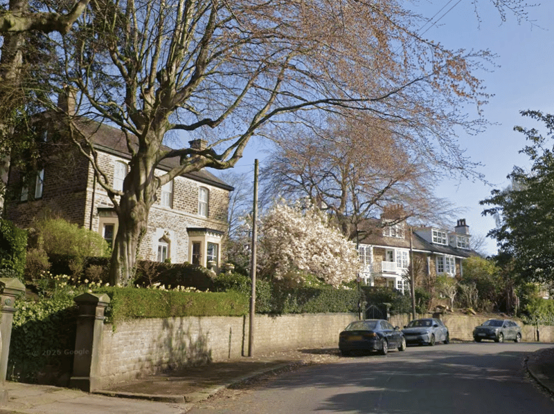 Houses on Ranmoor Crescent, S10, sell for an average of £1.159m, while the highest sale in the past three years sold for £1.262m.