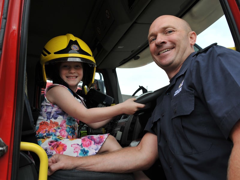 Isabelle Clegg in the driving seat with fireman Troy Curry at South Shields Community Fire Station open day.
Isabelle was having a great time when we pictured her behind the wheel in 2017.