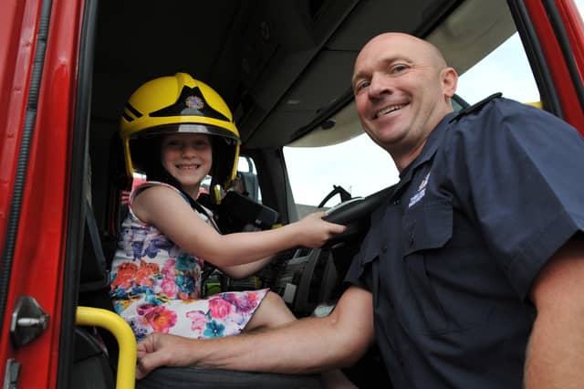 Isabelle Clegg in the driving seat with fireman Troy Curry at South Shields Community Fire Station open day.
Isabelle was having a great time when we pictured her behind the wheel in 2017.