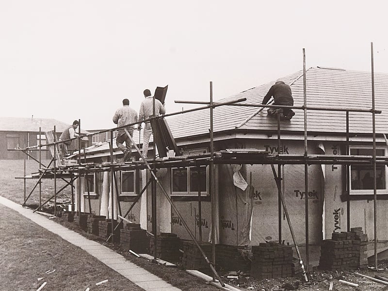 Workers are busy on the roof of Cannock's new Poll Tax office in December 1989, as the building faced a race against time to be ready for the introduction of the community charge. It was announced that the work would not be completed by the April 1 deadline. Do you remember the Poll Tax era in Cannock?
