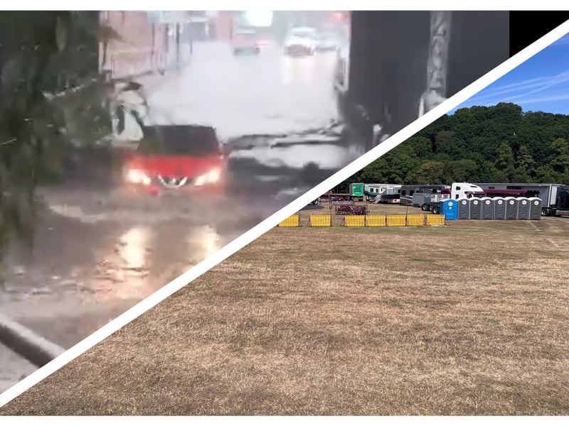 Sheffield has gone from desiccated fire risk to flood alert in just a few days. Our picture gallery shows how the things have suddenly changed around. Photo: Iconic Media / submitted