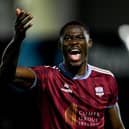 Wasiri Williams celebrates after last Friday's win over Dundalk. 