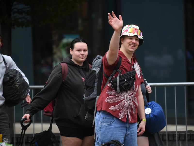 We were back at Sovereign Square on Thursday, where campers set off for the first day of live music 