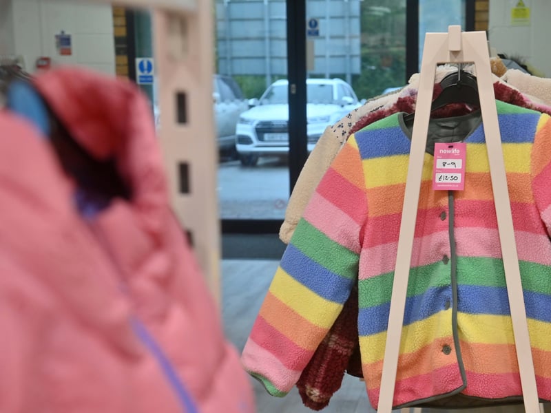 A colourful array of clothing is available to buy