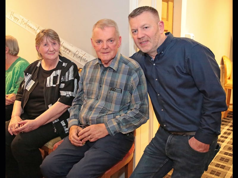 Pat and Marion McHugh, with Detective David Conroy