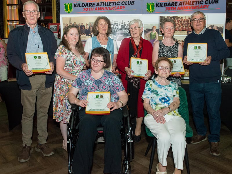 John Morrissey, Rosa Lee Freeman, Sheelagh Morrissey, Joan Kelly, Brigid Fitzsimons, Martin Connelly, Catriona and Eileen Freeman 