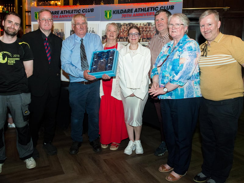 Michael Barber with his family and his sister Eilis, brothers Brendan and Donal