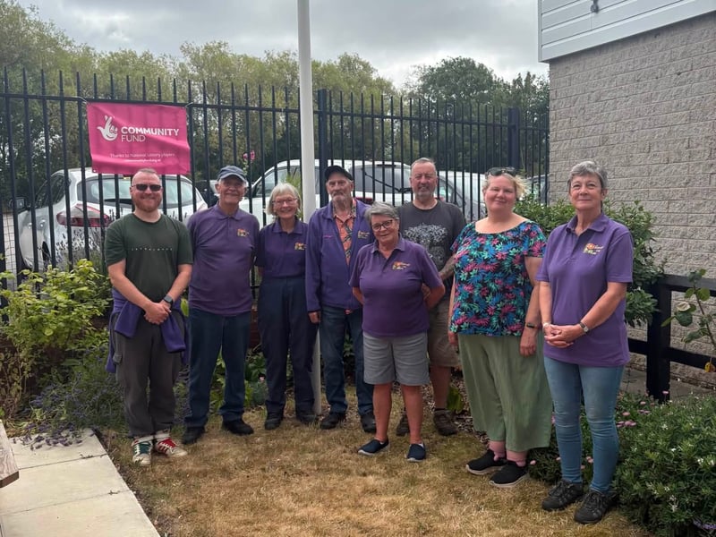 Golborne In Bloom runs Tanners Lane embankment