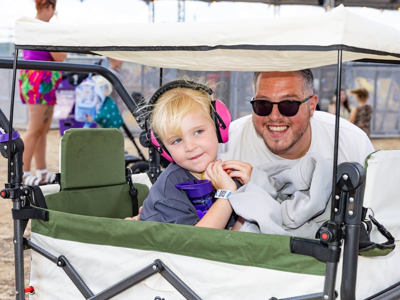 Southsea's three-day Victorious Festival has kicked off. 

Pictured:  Dan with Everleigh

Picture: Marcin Jedrysiak