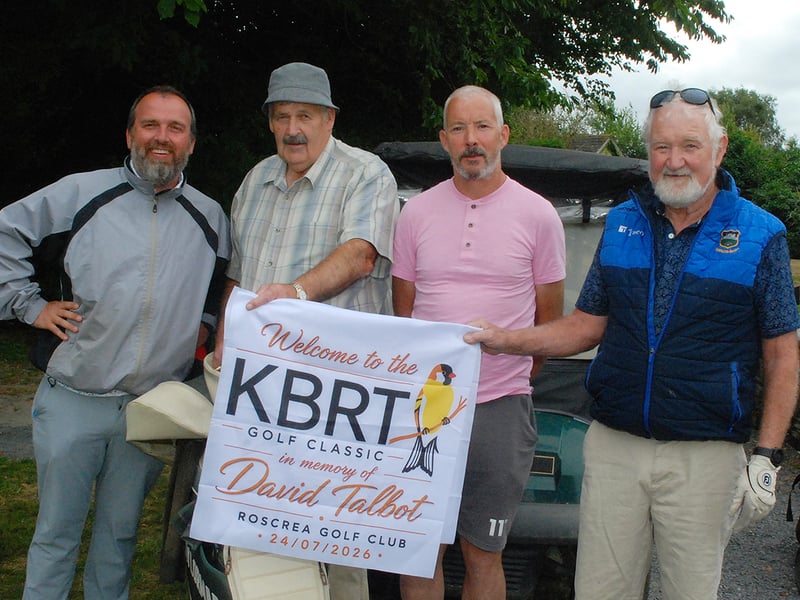 Fritz Cruse, Martin King, John Dunne and Colin Dunne at the KBRT Golf Classic. Photo: PJ Wright