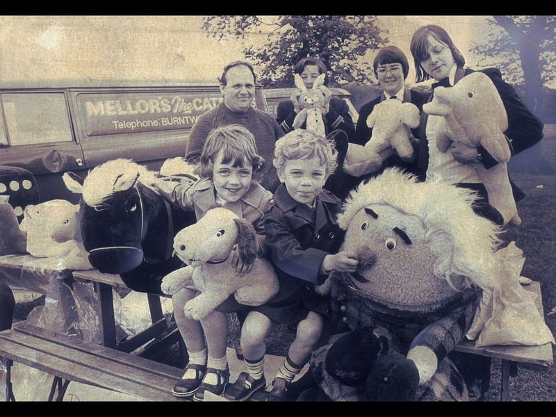 Seven-year-old Kay Alford and her four-year-old brother Andrew are pictured among the soft toys at Aldridge Show in May 1975. The toys were made by Graham Bate, of Lichfield Road, Shelfield, who is pictured with members of Aldridge Town Band. It must have been quite a sight with so many handmade toys on display. Do you remember Aldridge Show, or the sort of stalls and attractions you looked forward to seeing?