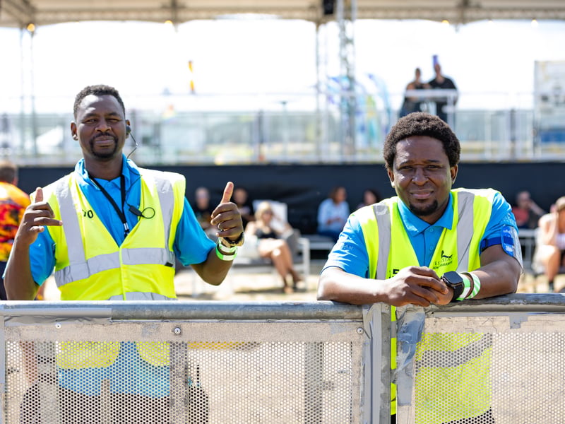 Southsea's three-day Victorious Festival has kicked off. 

Pictured: Mustafa and Dada look after hideaway zone

Picture: Marcin Jedrysiak
