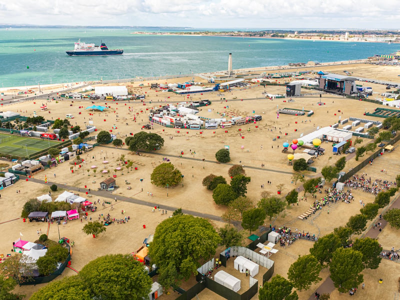 Drone footage of Victorious Festival. 

Picture: Marcin Jedrysiak