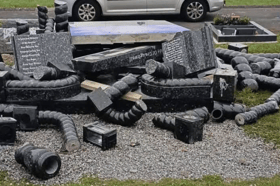 Richard Donohue's grave destroyed