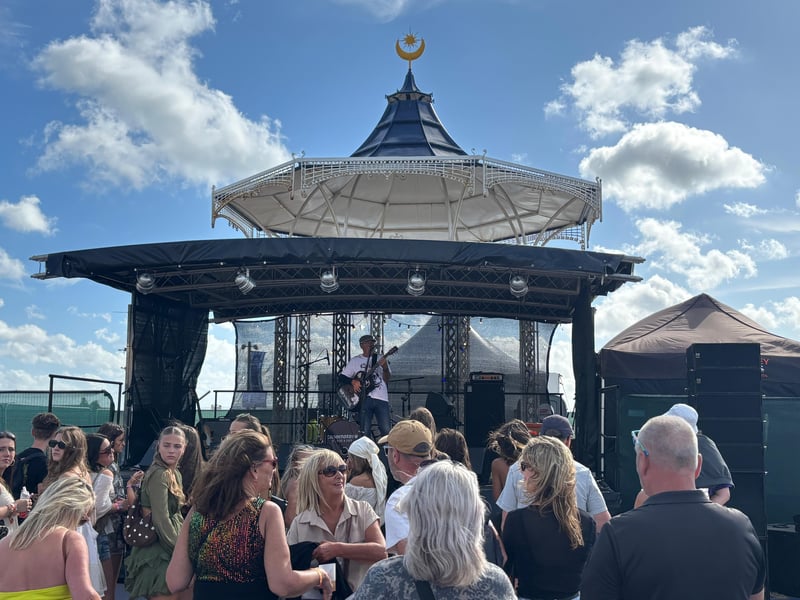 Smudger performing at the bandstand on Friday, August 28.