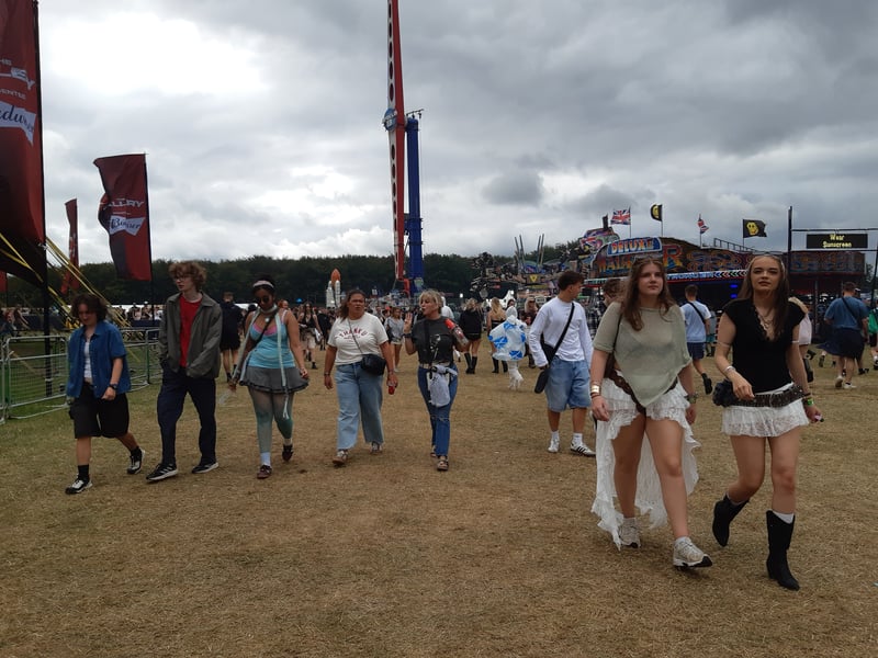 The crowd was busy on day two of Leeds Festival