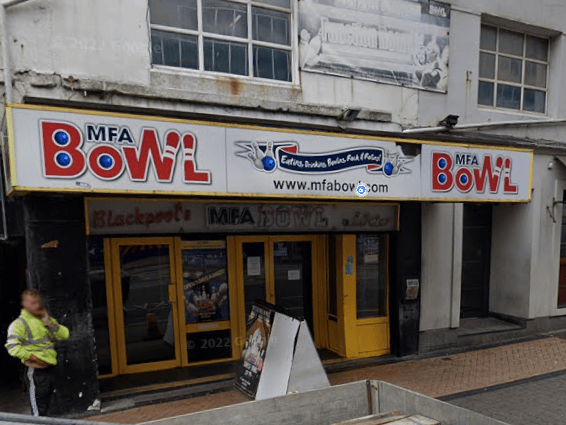 Blackpool Bowl - 5 stars, Restaurant/Cafe/Canteen, 29-37 Market Street, Blackpool, FY1 1EX. Inspected on July 29.
