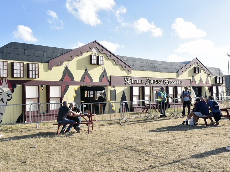 Victorious Festival on Friday, August 28, 2026.Pictured is: Little Johnny Russell's at Victorious Festival temporary closed due to the high winds.Picture: Sarah Standing (280826-5732)