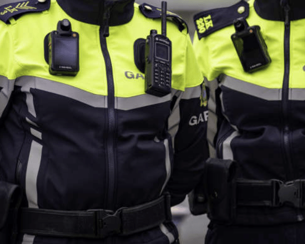 Gardai on the beat stock image