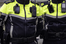 Gardai on the beat stock image
