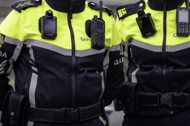 Gardai on the beat stock image