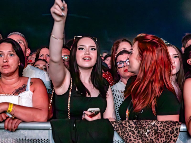 Festival-goers enjoy the moment