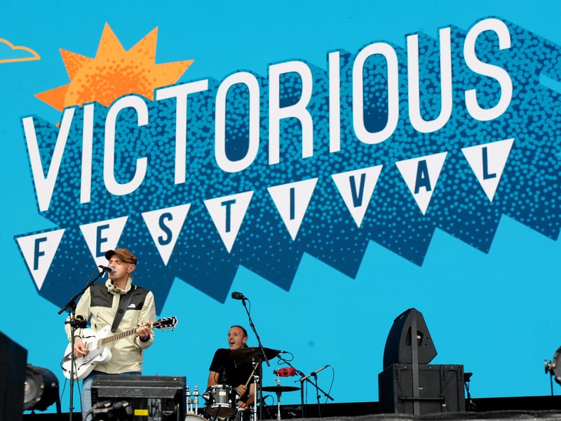 Victorious Festival on Southsea Common on Saturday, August 29, 2026.Pictured is: The Hill Brothers who stepped in for Teen Jesus and the Jean Teasers.Picture: Sarah Standing (290826-8893)