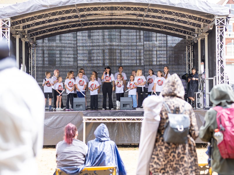 Crowds at Victorious Festival on Saturday, August 29, 2026.
Pictured: Lyrics singing crew from Cosham on the kids stage 

Picture: Marcin Jedrysiak
