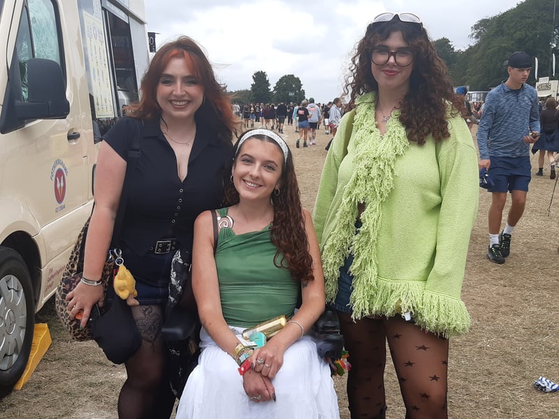 Festivalgoers were all smiles on Saturday