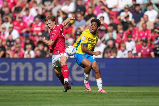 Ryan Kavuma-McQueen was Pompey's man of the match at Bristol City.