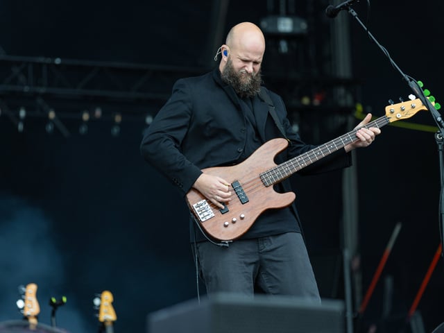 White Lies on Common Stage on Saturday, August 29. 

Pictured: White Lies

Picture: Marcin Jedrysiak