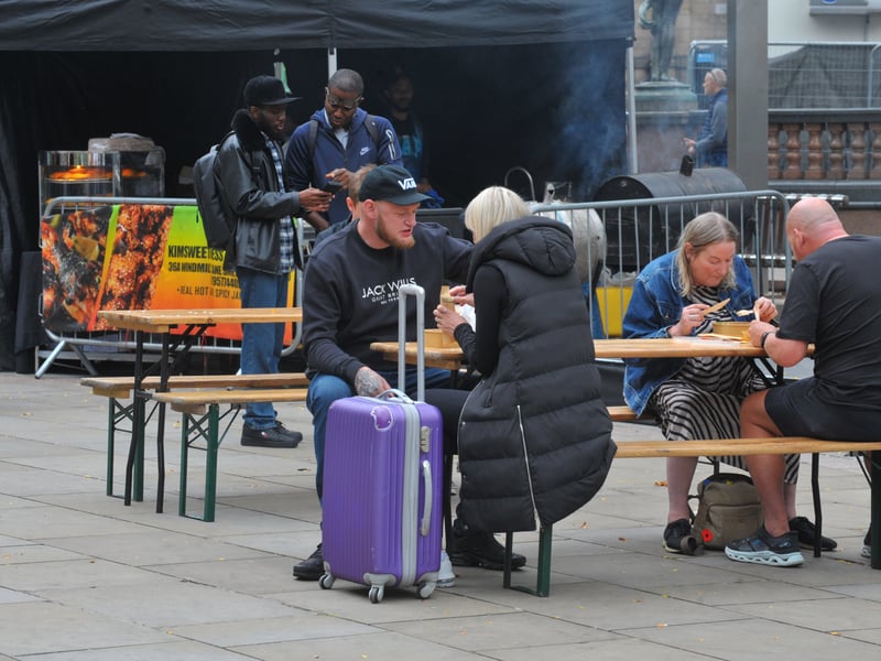 Diners tuck in 