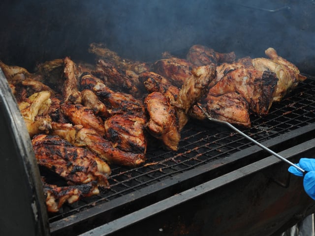 Jerk chicken at Island Flavaz  