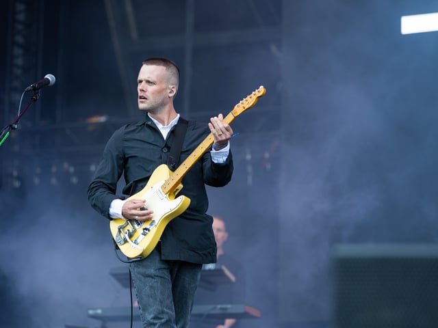 White Lies on Common Stage on Saturday, August 29. 

Pictured: White Lies

Picture: Marcin Jedrysiak