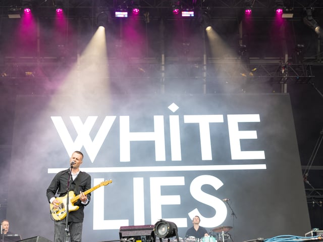 White Lies on Common Stage on Saturday, August 29. 

Pictured: White Lies

Picture: Marcin Jedrysiak